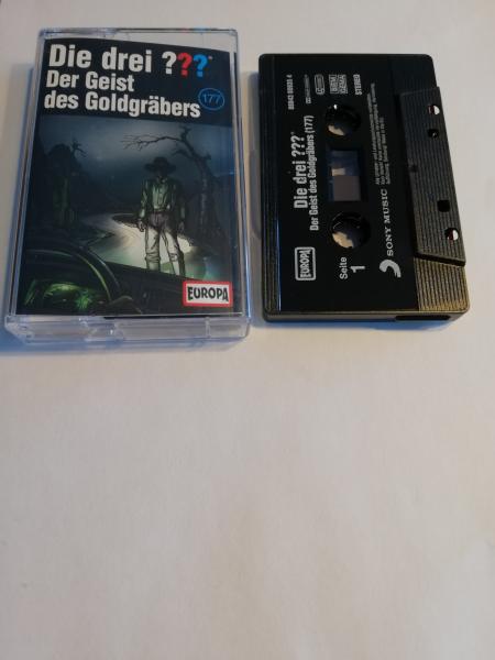 Die Drei Fragezeichen Folge 177 Der Geist des Goldgräbers Schwarz mit Weißen Druck 8884300935 4 Europa